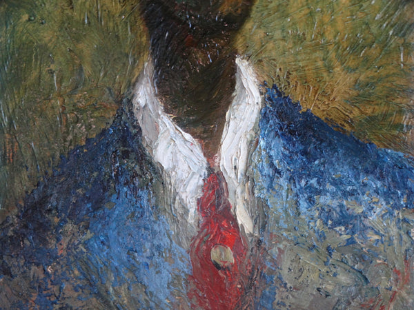 Edgar O Kiechle (1911-1960) - Portrait of a Man with a Red Tie  1945- P3076