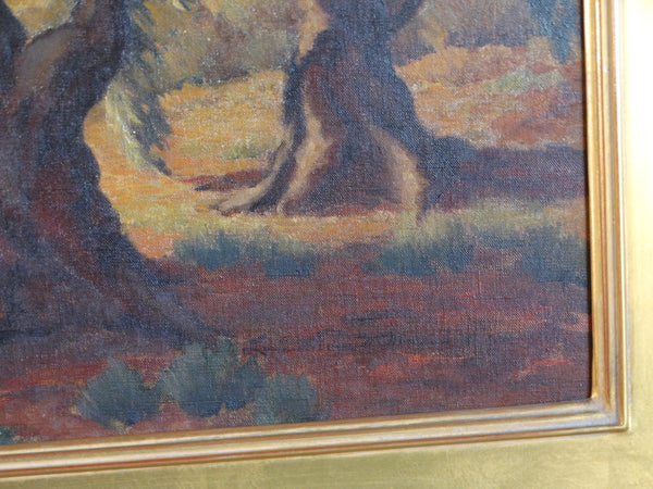 Louise Everett Nimmo (1899-1959) - The Picnic - Oil on Canvas c1930 P3093