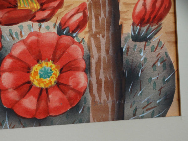 Shirrell Graves  - Cacti, Agave and Palms in Desert Landscape P3096