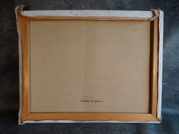 Sam Hyde Harris - Boat Moored In A Lagoon - Oil on Canvas P3106