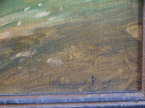 Carl Oscar Borg - El Molino Viejo. San Marino - Oil on Board 1920s P3112