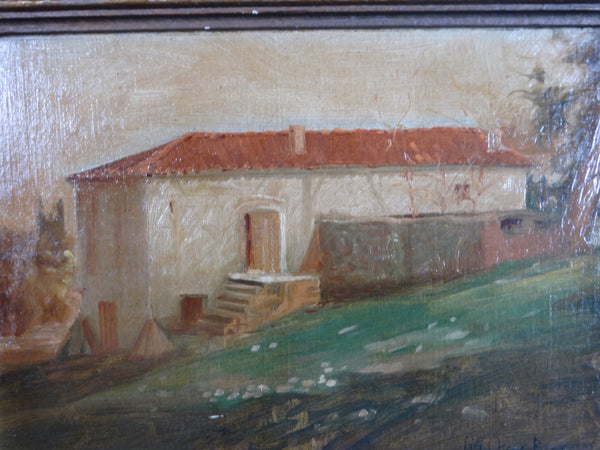 Carl Oscar Borg - El Molino Viejo. San Marino - Oil on Board 1920s P3112