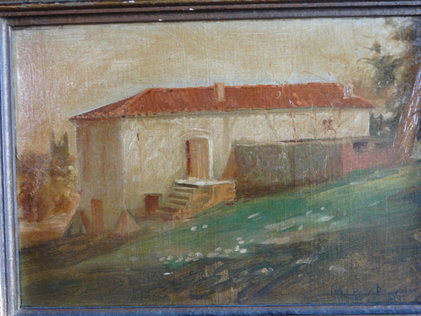 Carl Oscar Borg - El Molino Viejo. San Marino - Oil on Board 1920s P3112