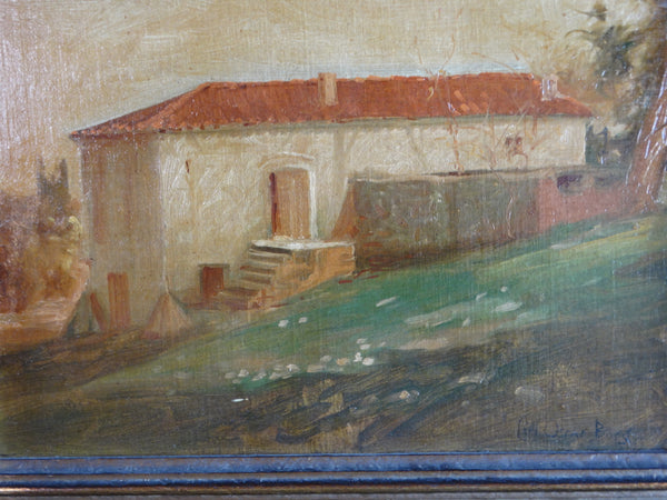 Carl Oscar Borg - El Molino Viejo. San Marino - Oil on Board 1920s P3112