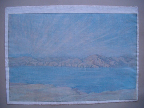 William Louis Carrigan (1868-1939) Watercolor Mt. Tamalpais