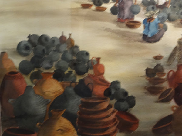 Alfred C. Ybarra (1905 – 2001) Watercolor dated 1948 Old Mexico P420