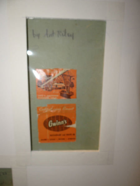 Art Riley Nocturnal View of Gwinn’s Of Pasadena, Illustration 1953