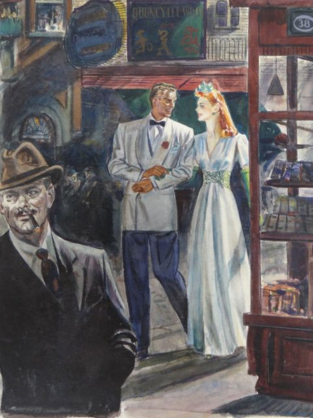 Joseph L Deitch Men’s Fashion Illustration: Evening Wear 1940s