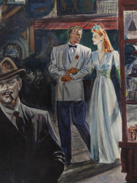 Joseph L Deitch Men’s Fashion Illustration: Evening Wear 1940s