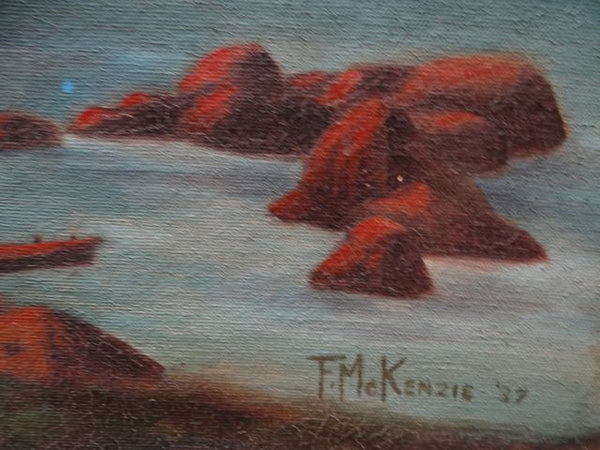 Lodge Painting Of An Indian In The Forest (1937)