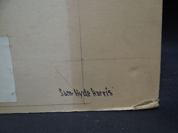 Sam Hyde Harris Advertising Mock-up Original Art “Serving Southern California”