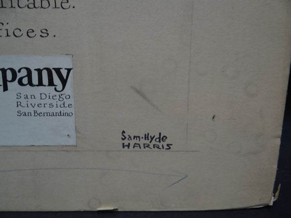 Sam Hyde Harris Advertising Mock-up Original Art “The Rainbow’s End”