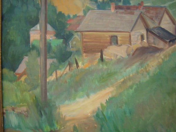 Ruth Danielson-Davis: Hillside, Houses, Telephone Pole