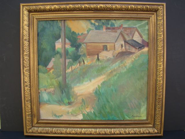 Ruth Danielson-Davis: Hillside, Houses, Telephone Pole
