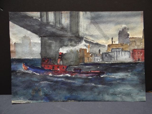 Alfred C. Ybarra (1905 – 2001)1933 Double-sided Watercolor P692