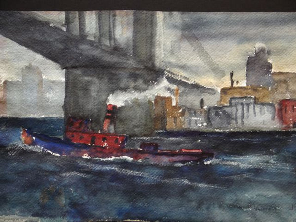 Alfred C. Ybarra (1905 – 2001)1933 Double-sided Watercolor P692