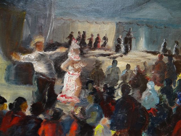 Alfred C. Ybarra Circus Painting: Oil on Board P699