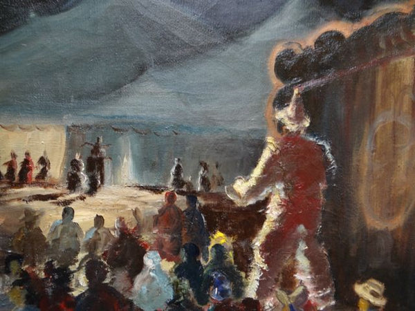 Alfred C. Ybarra Circus Painting: Oil on Board P699