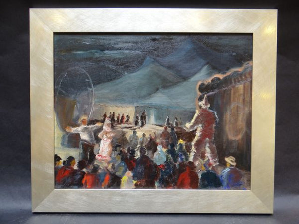 Alfred C. Ybarra Circus Painting: Oil on Board P699