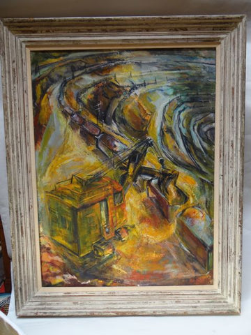 Ruth Erlich Strip Mining Oil on Canvas “Jason’s Fleece” 1959