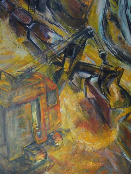 Ruth Erlich Strip Mining Oil on Canvas “Jason’s Fleece” 1959