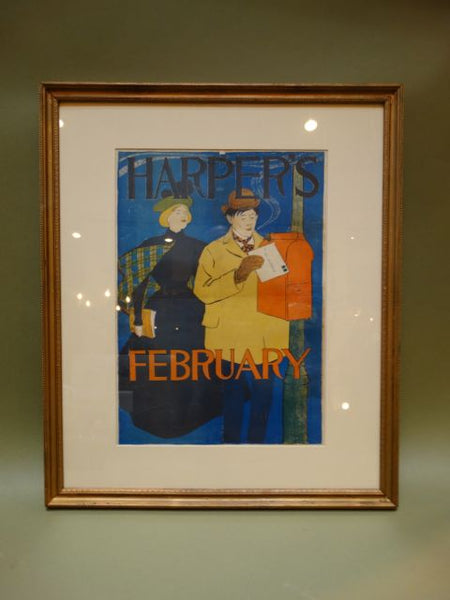Edward Penfield Harper’s Magazine Poster February 1895