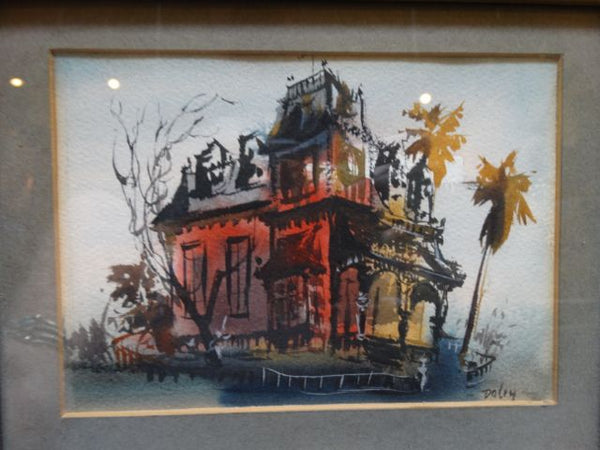 Suite of Four Houses in Watercolors by Robert W Daley