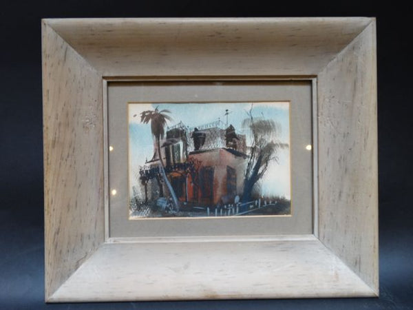 Suite of Four Houses in Watercolors by Robert W Daley