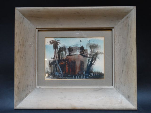 Suite of Four Houses in Watercolors by Robert W Daley