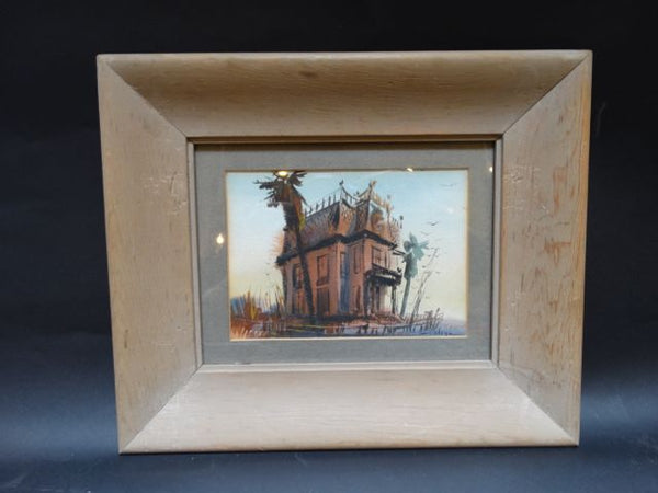 Suite of Four Houses in Watercolors by Robert W Daley