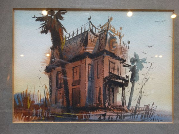 Suite of Four Houses in Watercolors by Robert W Daley