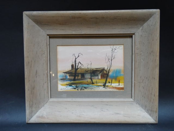 Suite of Four Houses in Watercolors by Robert W Daley