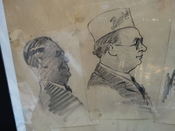 Charles Owens Buick Dealer Conventioneers Sketches