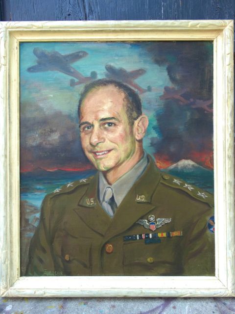 Ejnar Hansen Portrait of General James H. Doolittle (1940s) Oil on Canvas