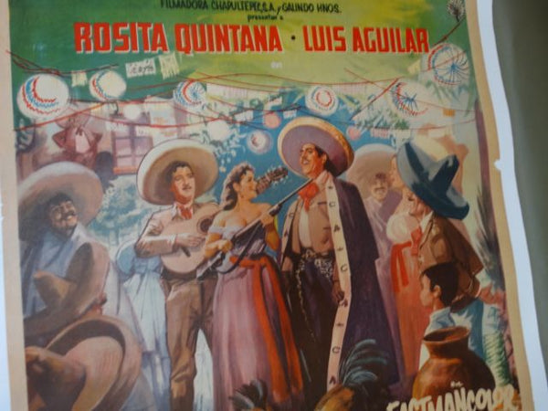Carabina 30-30 1958 Vintage Mexican Cinema Movie Poster