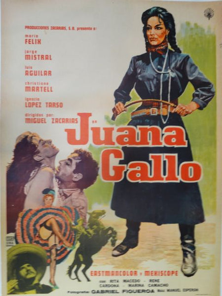 JUANA GALLO -- 1961 Vintage Mexican Cinema Poster