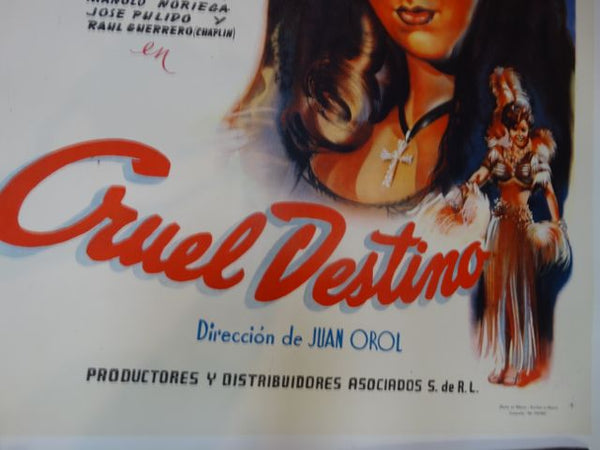 Cruel Destino -- Mexican Cinema Poster AP614