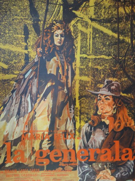 Original Mexican Movie Poster La Generala