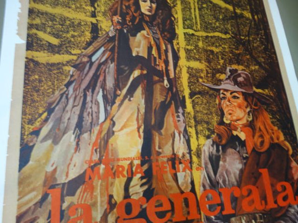 Original Mexican Movie Poster La Generala