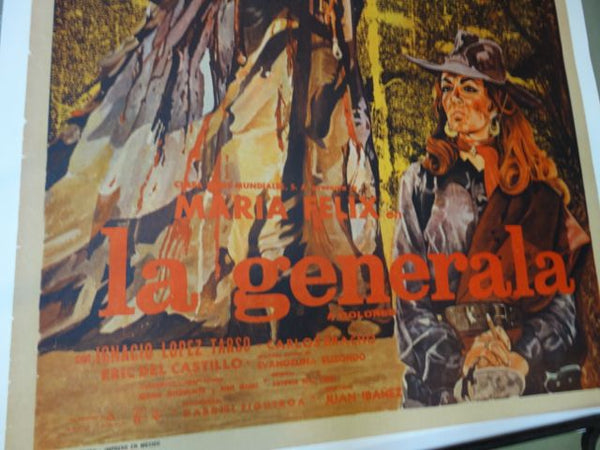 Original Mexican Movie Poster La Generala