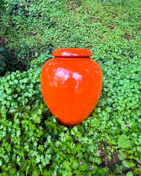 Bauer oil jar 16  orange