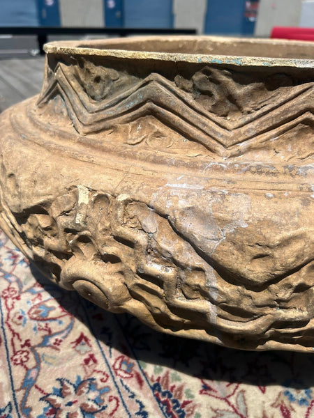 Italian Terra Cotta Hand carved Jardiniere X9001
