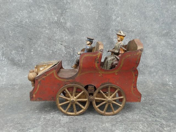 D.P. Clark Hill Climber Horseless Carriage Friction Toy c 1903  A2971