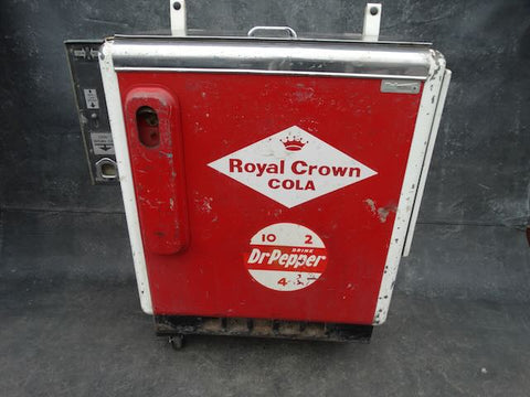 Ideal Co : Original Royal Crown Cola Cooler in Working Order w Keys A2983