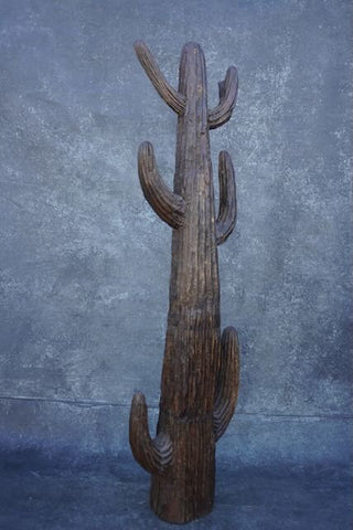 French Mahogany 4' 7"High Saguaro Cactus 1920's A2998