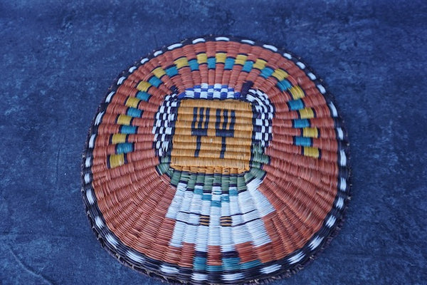 Hopi Kachina Figure Plaque-Basket - Rare A3009
