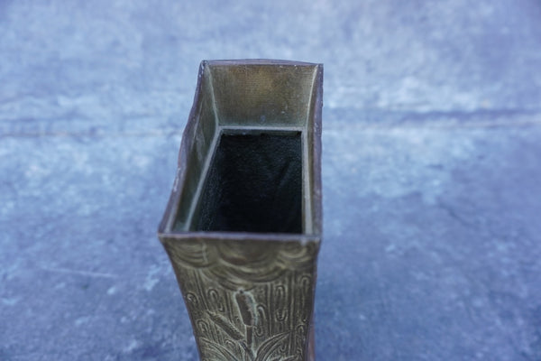 French Bronze Art Nouveau Bronze Vase A3022