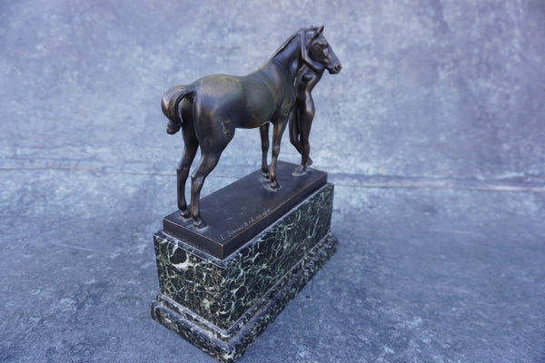 Erich Schmidt-Kestner (1877-1941) Amazon with Horse - Bronze A3023
