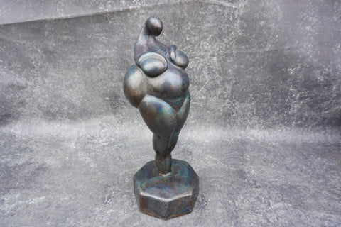 J. Goss - Abstract Venus Figure Metal Sculpture A3047