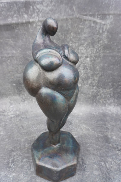 J. Goss - Abstract Venus Figure Metal Sculpture A3047